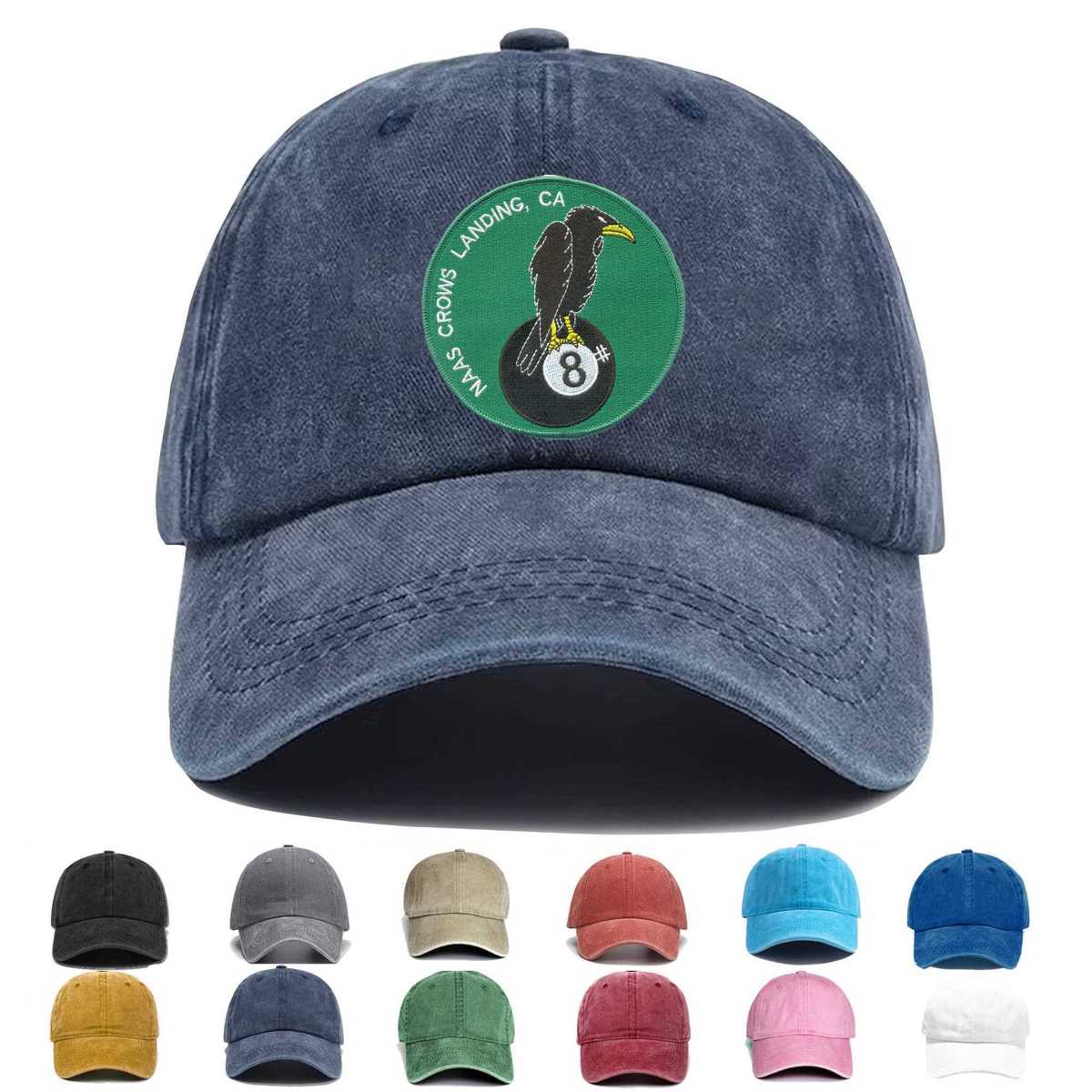 Naval Auxiliary Air Station Crows Landing Cal Hook And Loop Embroidered Hat - Custom Hat