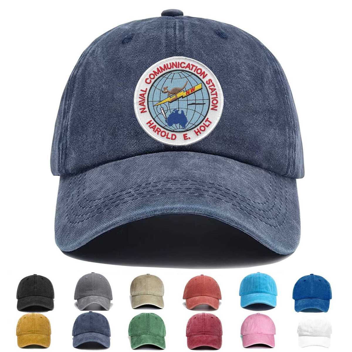 Naval Communication Station Harold E Holt Embroidered Hat - Custom Hat