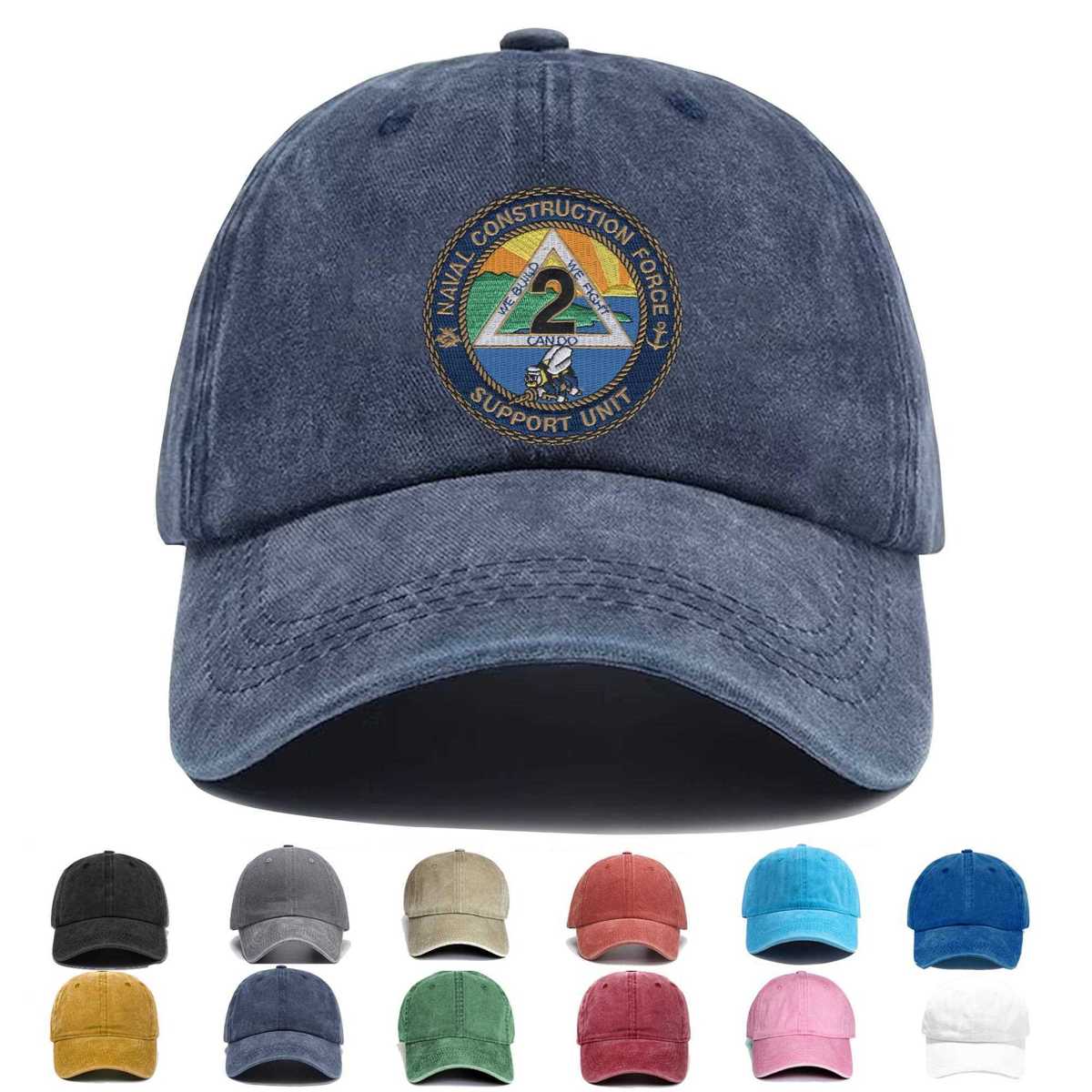 Naval Construction Force Support Unit 2 Embroidered Hat - Custom Hat