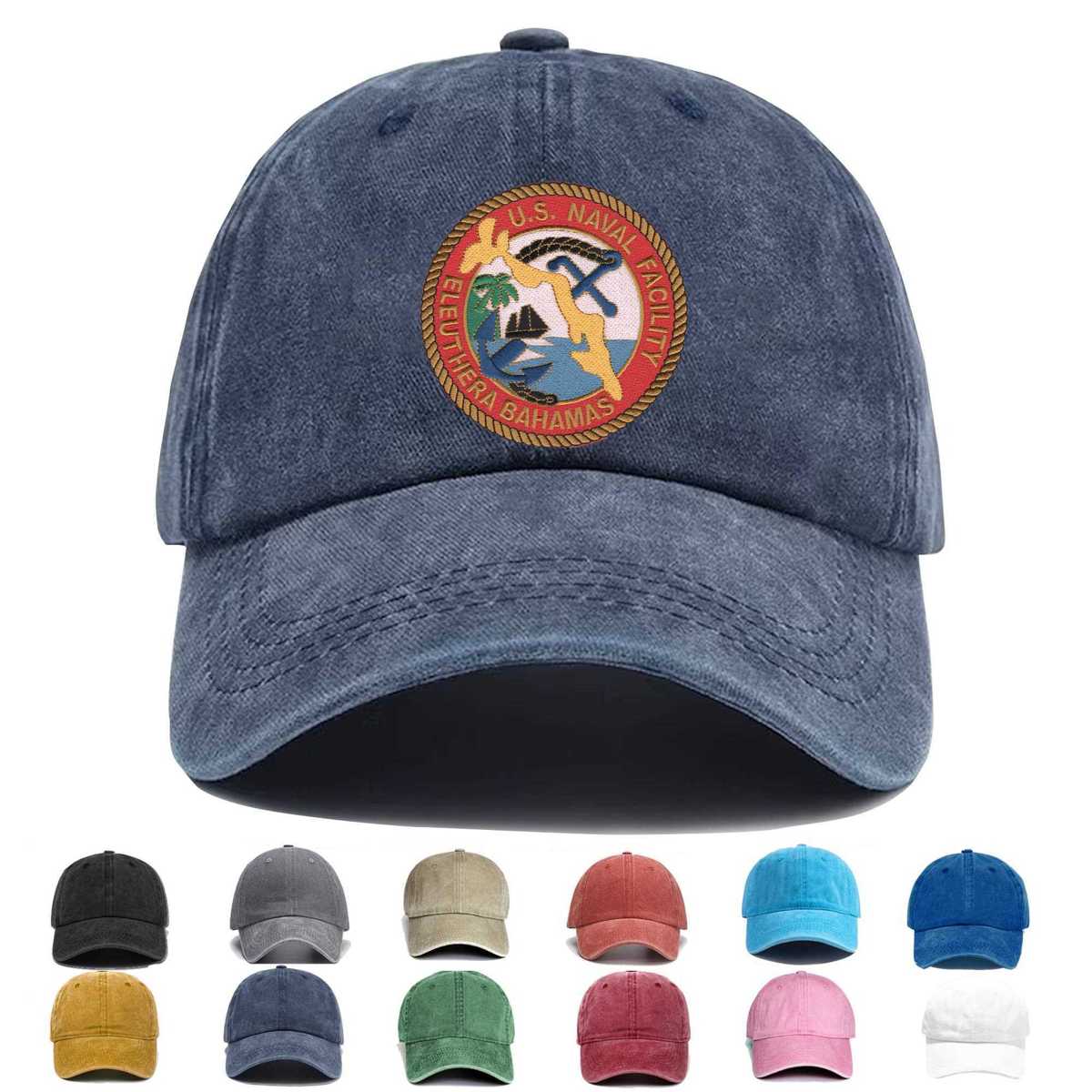 Naval Facility Eleuthera Bahamas Embroidered Hat - Custom Hat