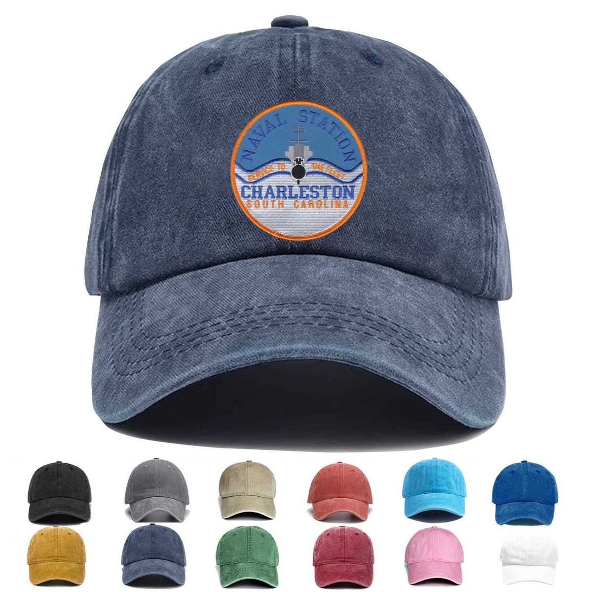 Naval Station Charleston South Carolina Embroidered Hat - Custom Hat