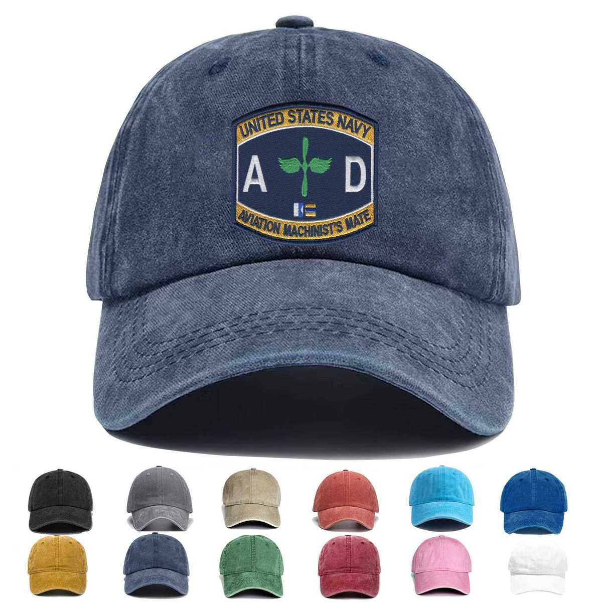 Navy Rating Aviation Machinist Mate Ad Embroidered Hat - Custom Hat