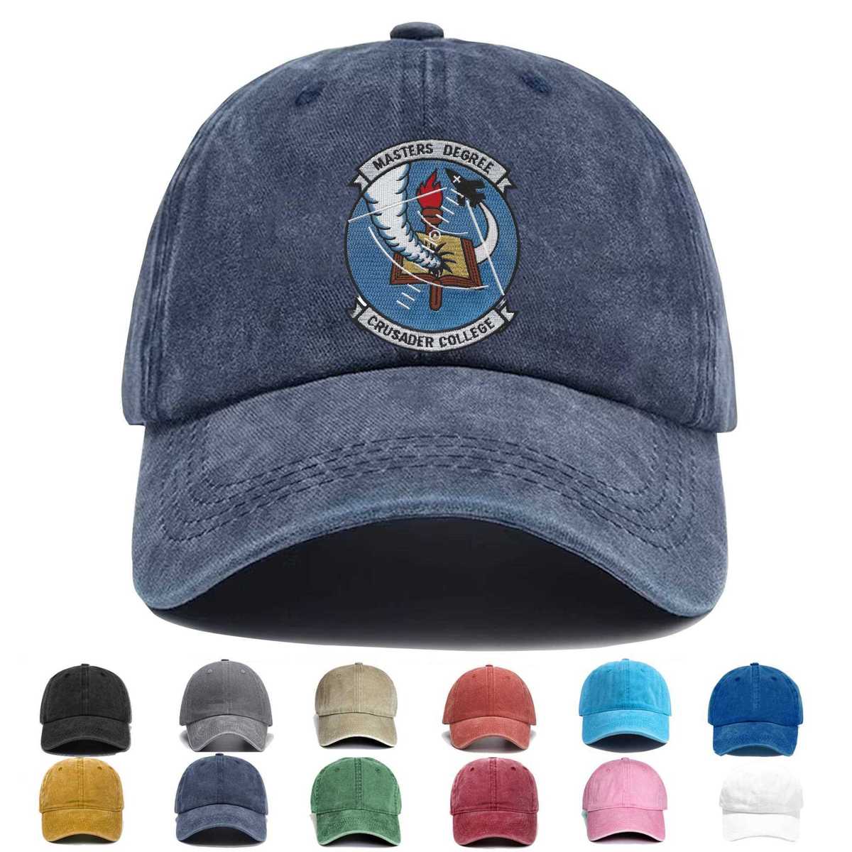Navy Vf 124 Crusader College Squadron Embroidered Hat - Custom Hat