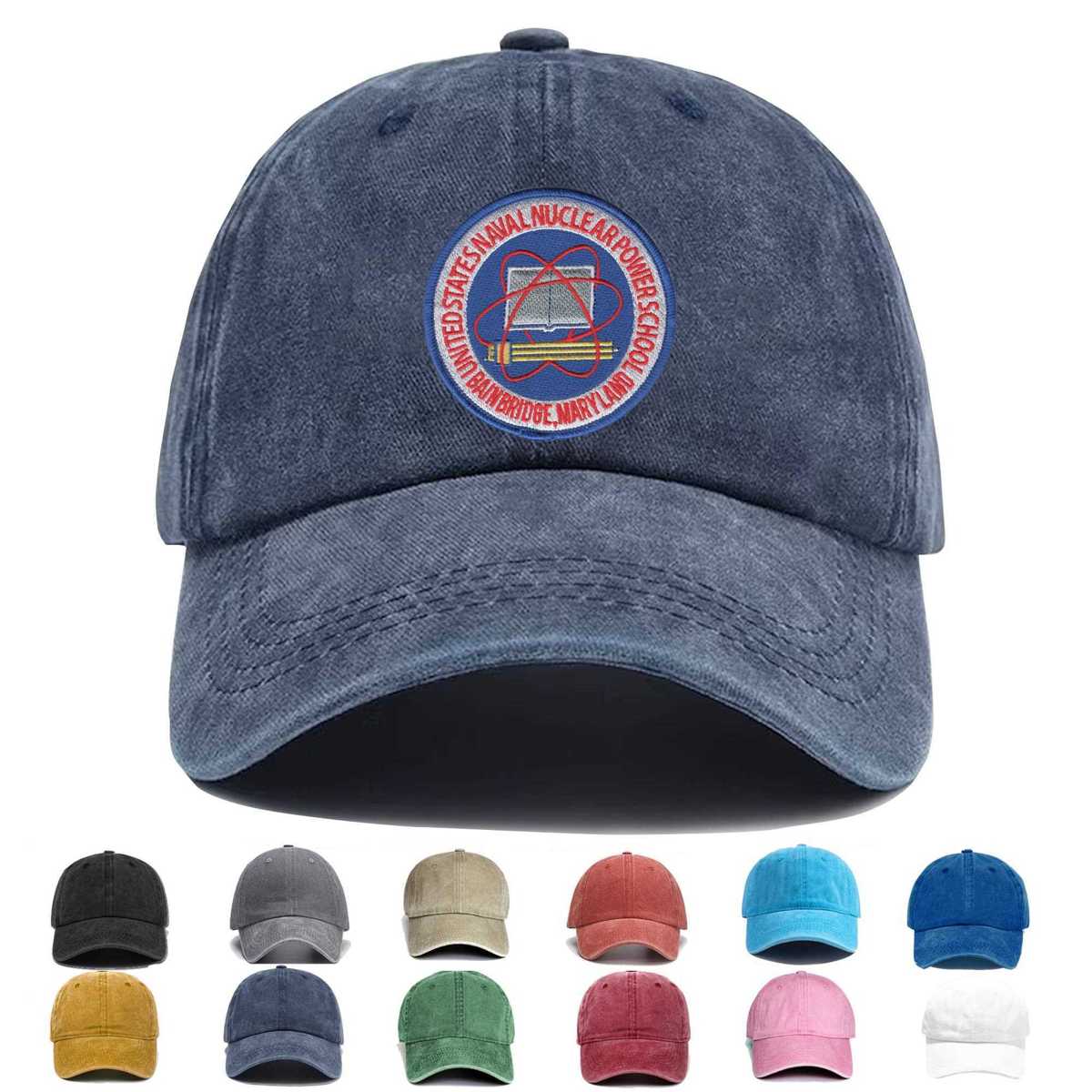 Nuclear Power School Bainbridge Maryland Embroidered Hat - Custom Hat