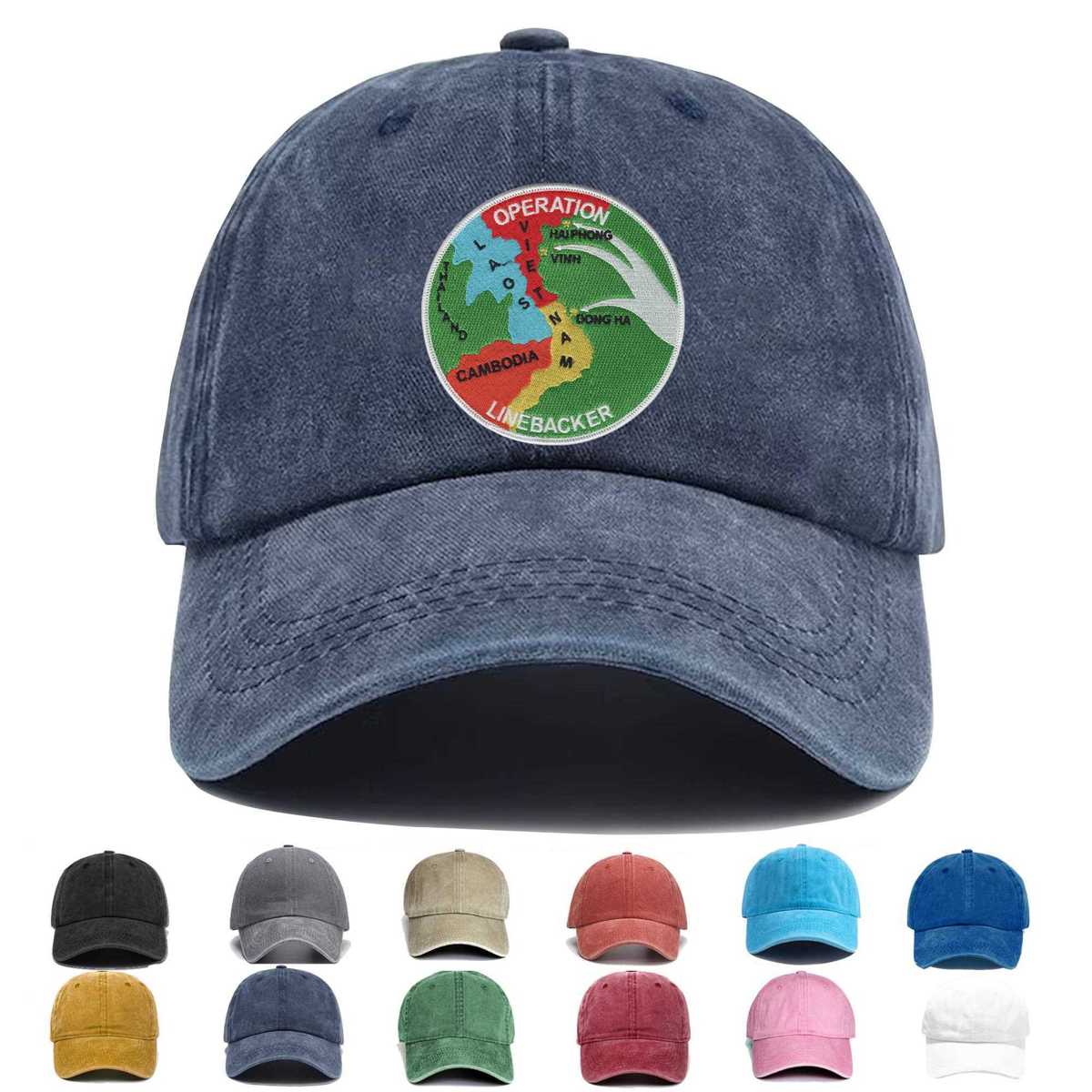Operation Linebacker North Vietnam Embroidered Hat - Custom Hat