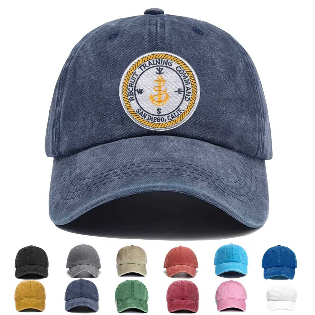 Recruit Training Command San Diego California Embroidered Hat - Custom Hat