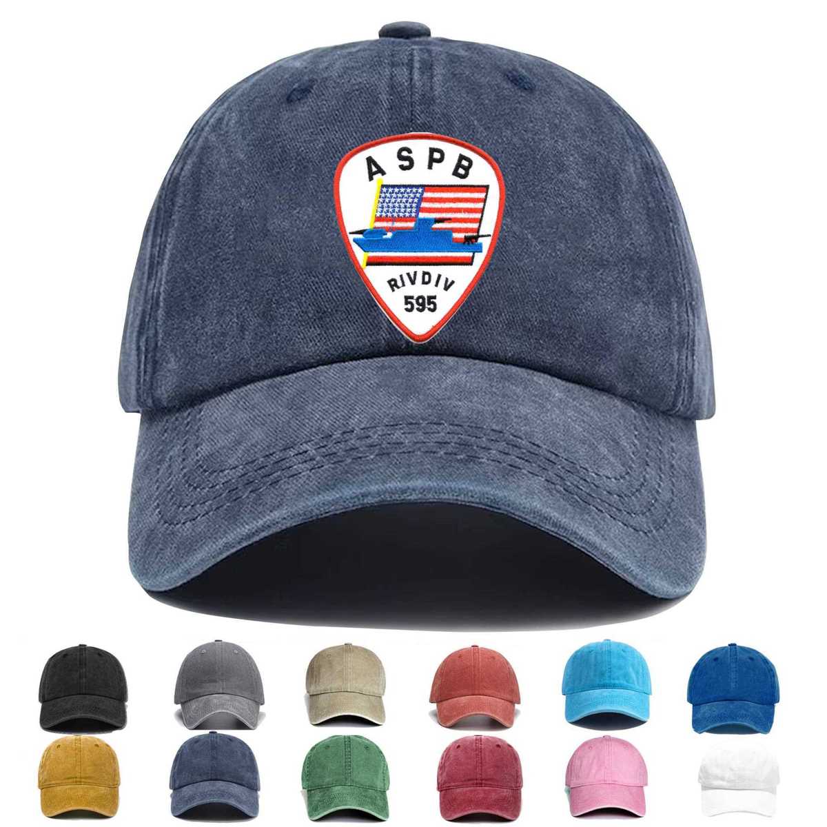 Rivdiv 595 Aspb Naval River Division Assault Support Patrol Boat Embroidered Hat - Custom Hat