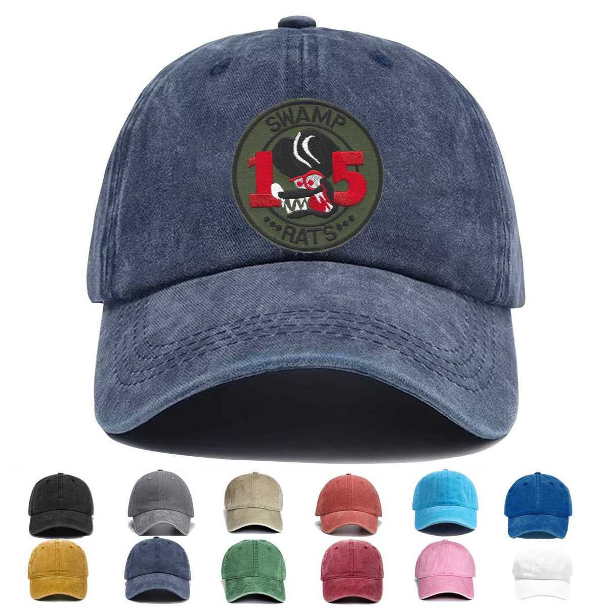 Rivron 15 Naval River Assault Squadron Swamp Rats Embroidered Hat - Custom Hat