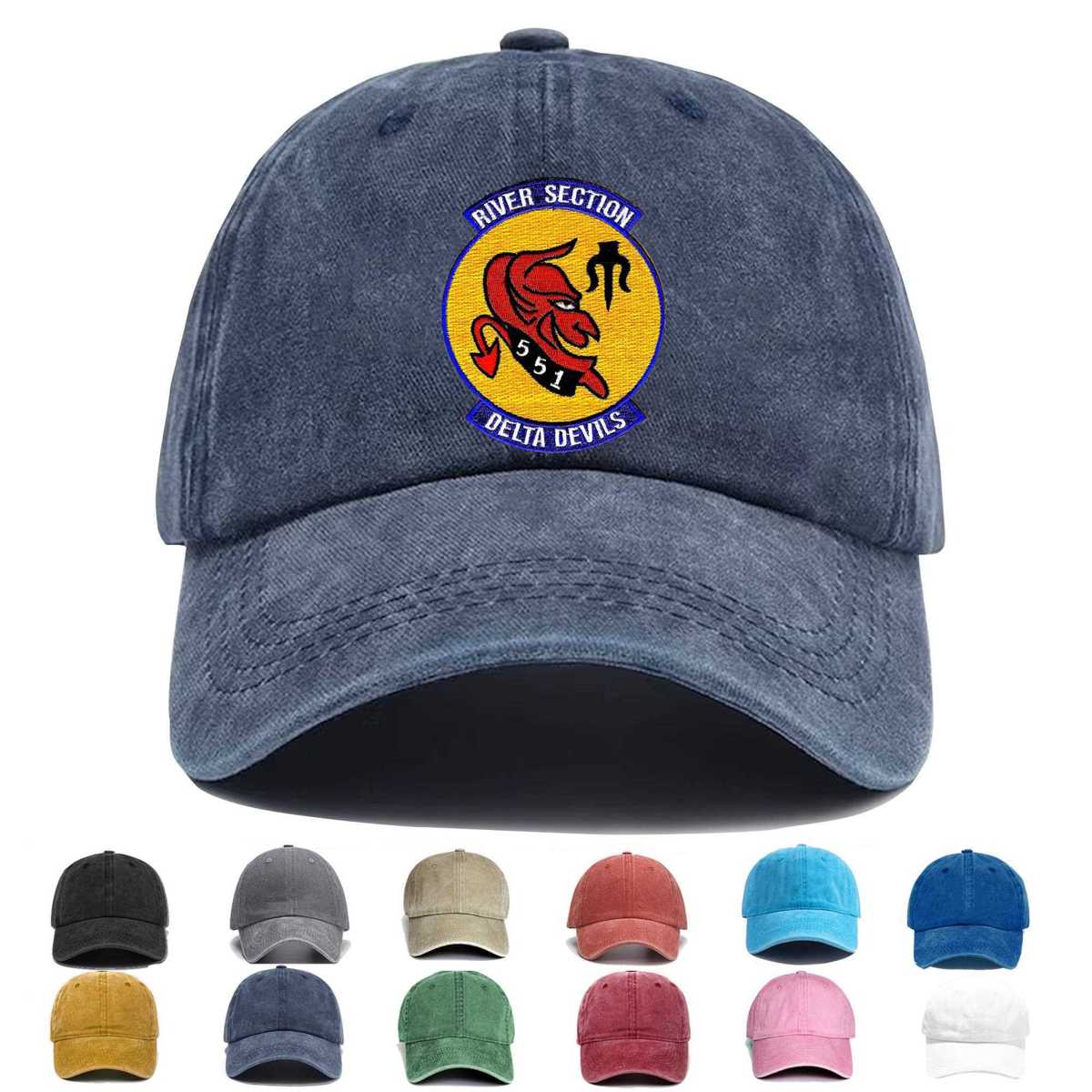 Rivsec 551 River Assault Section Delta Devils Embroidered Hat - Custom Hat