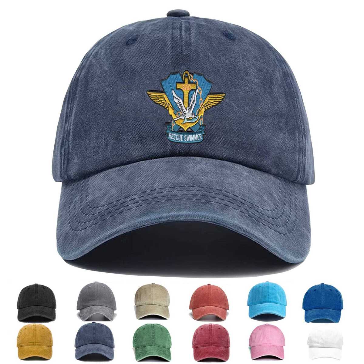 Sar Search And Rescue Swimmer Badge Hook And Loop Embroidered Hat - Custom Hat