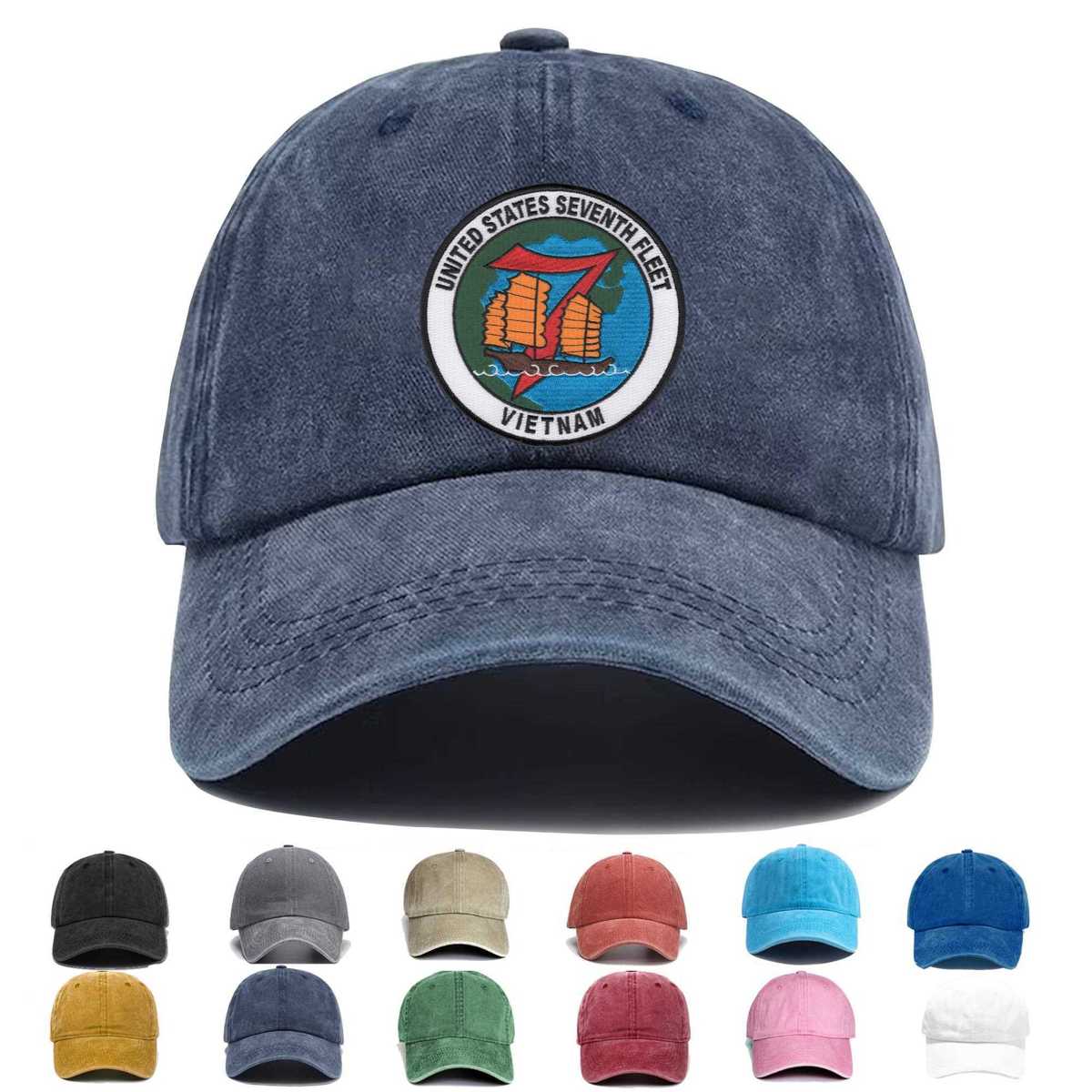 Seventh Fleet Vietnam Embroidered Hat - Custom Hat