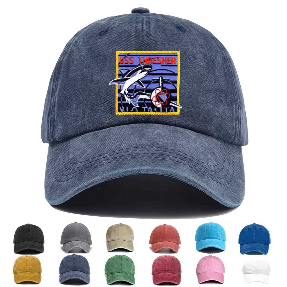 Small Ssn 593 Uss Thresher Embroidered Hat - Custom Hat
