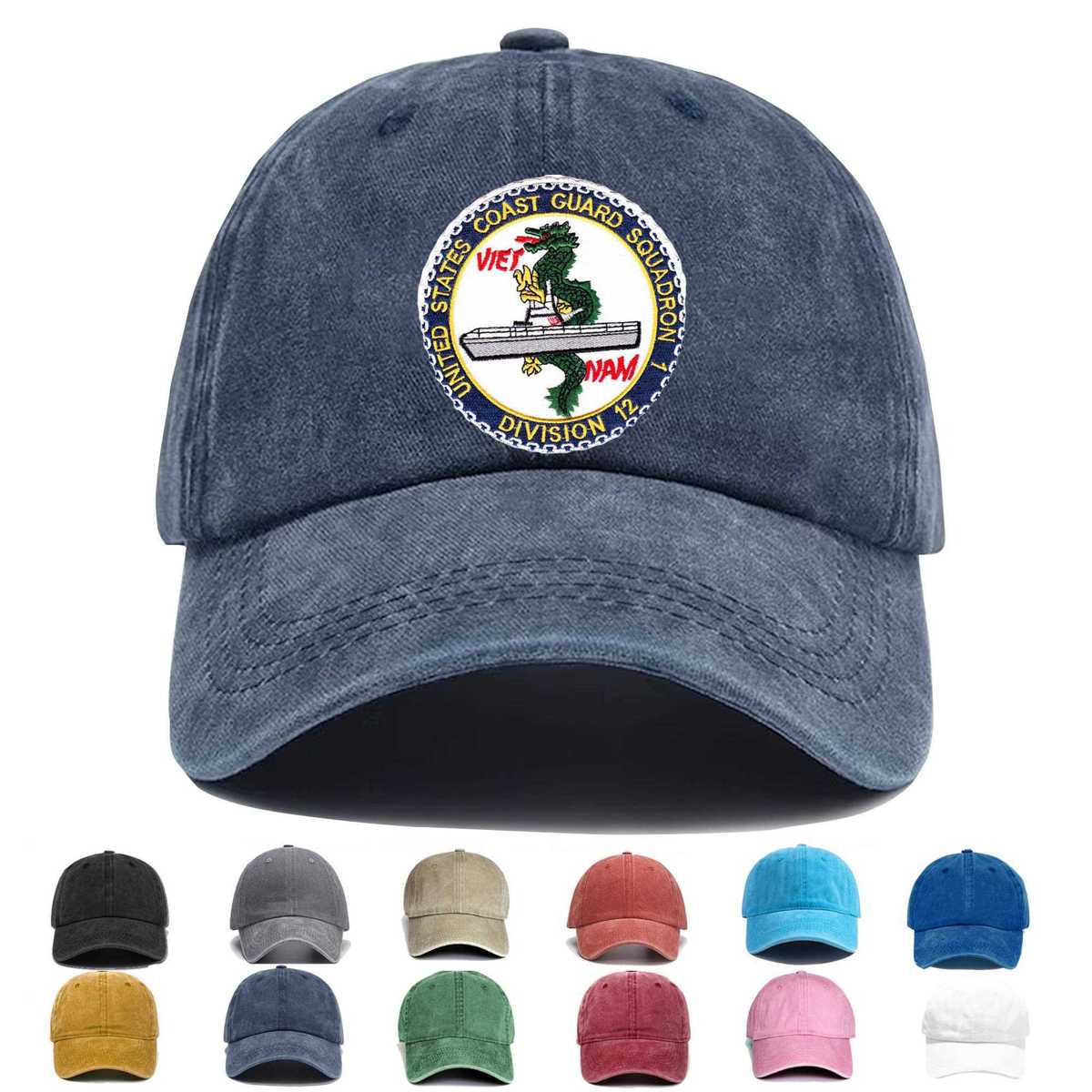Squadron One Division Twelve Vietnam Embroidered Hat - Custom Hat