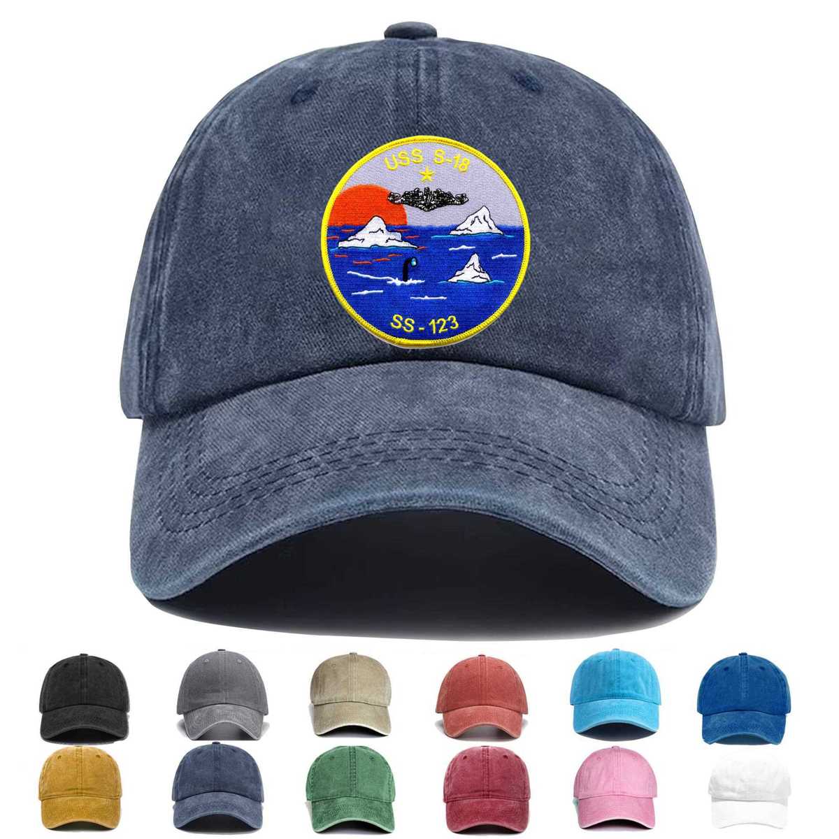 Ss 123 Uss S 18 Embroidered Hat - Custom Hat