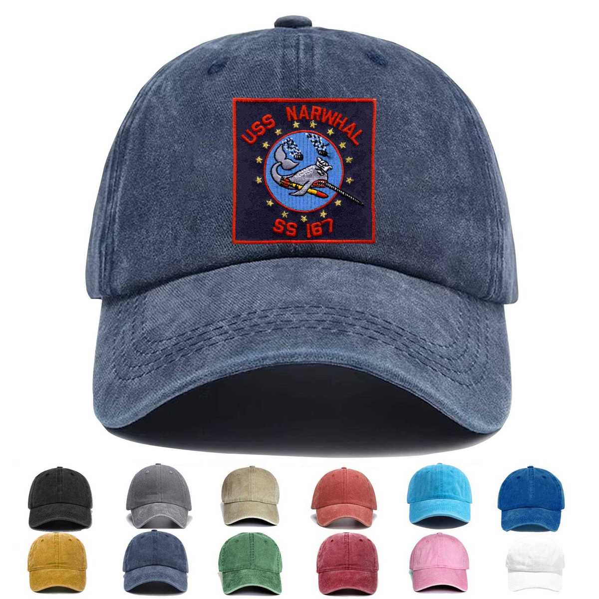 Ss 167 Uss Narwhal Embroidered Hat - Custom Hat