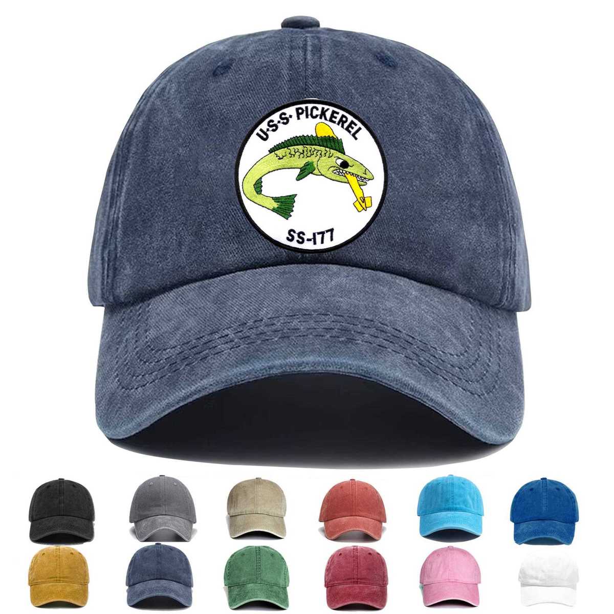 Ss 177 Uss Pickerel Embroidered Hat - Custom Hat