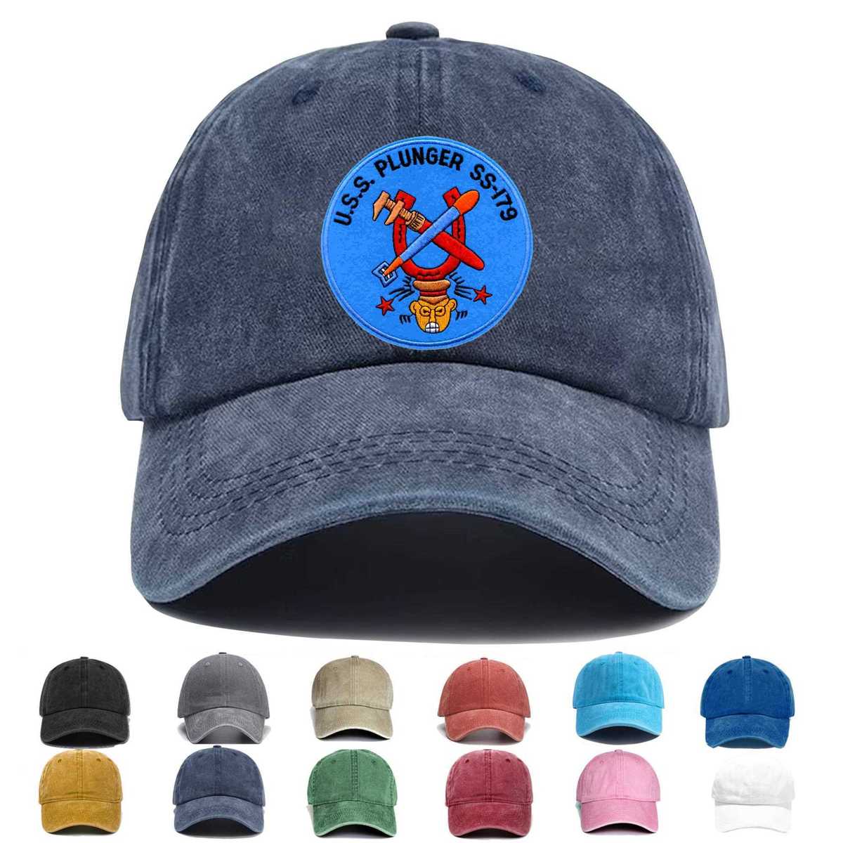 Ss 179 Uss Plunger Embroidered Hat - Custom Hat