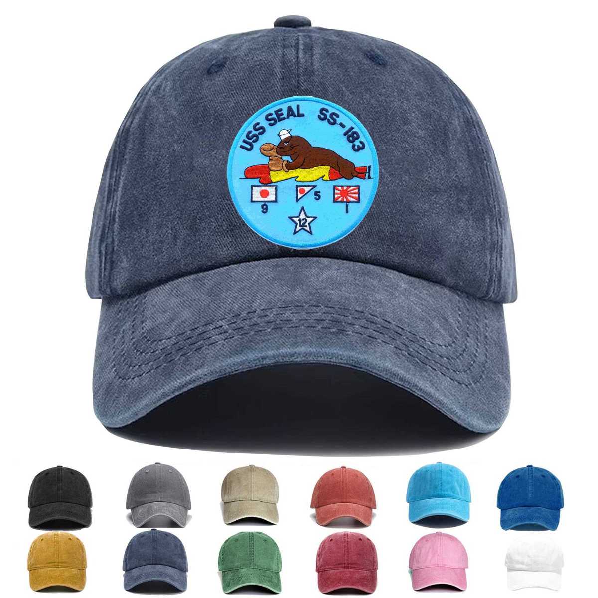 Ss 183 Uss Seal Submarine Embroidered Hat - Custom Hat