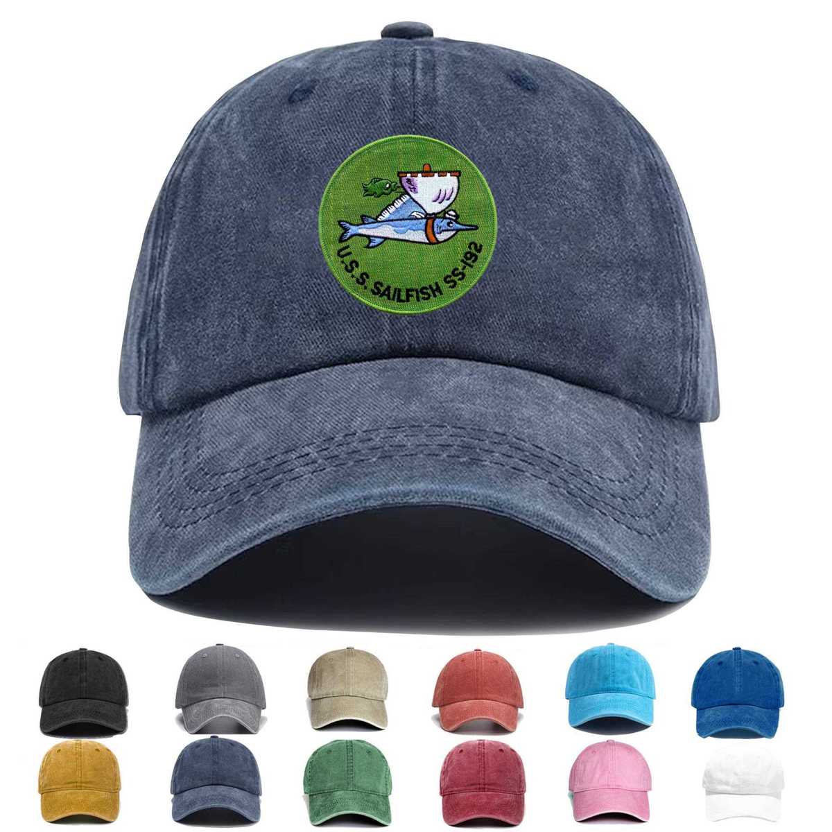 Ss 192 Uss Sailfish Embroidered Hat - Custom Hat