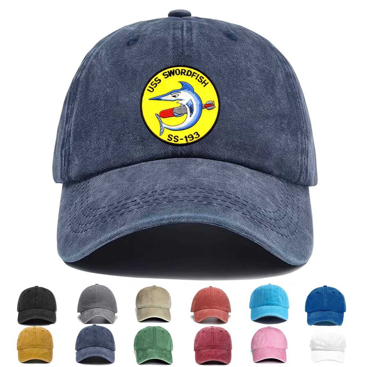 Ss 193 Uss Swordfish Embroidered Hat - Custom Hat