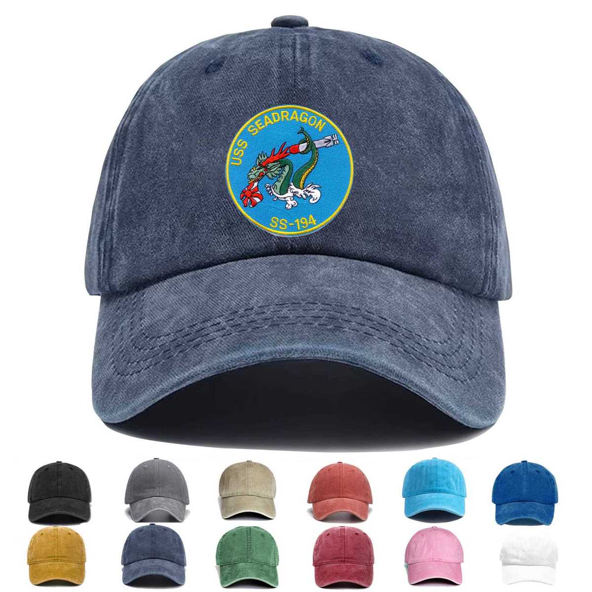 Ss 194 Uss Seadragon Embroidered Hat - Custom Hat