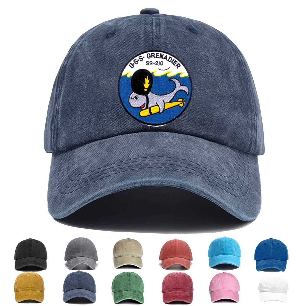 Ss 210 Uss Grenadier Embroidered Hat - Custom Hat
