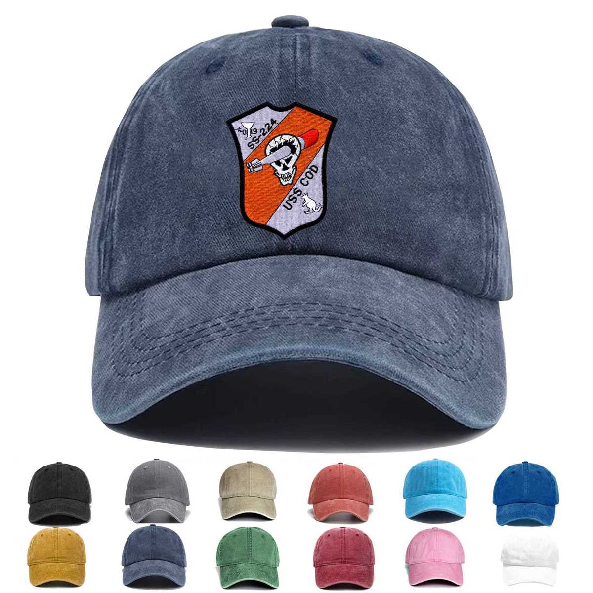 Ss 224 Uss Cod Submarine Embroidered Hat - Custom Hat
