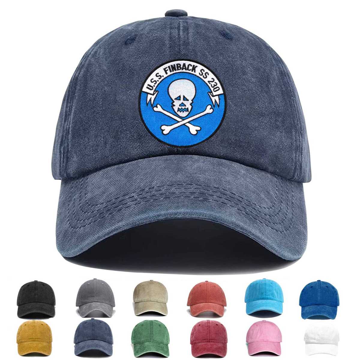 Ss 230 Uss Finback Embroidered Hat - Custom Hat
