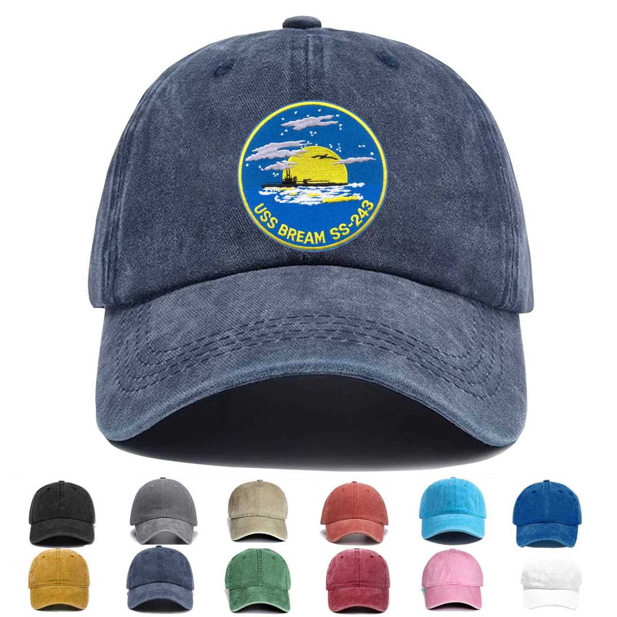 Ss 243 Uss Bream Version C Embroidered Hat - Custom Hat