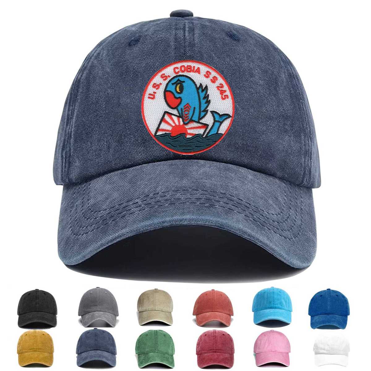 Ss 245 Uss Cobia Small Embroidered Hat - Custom Hat