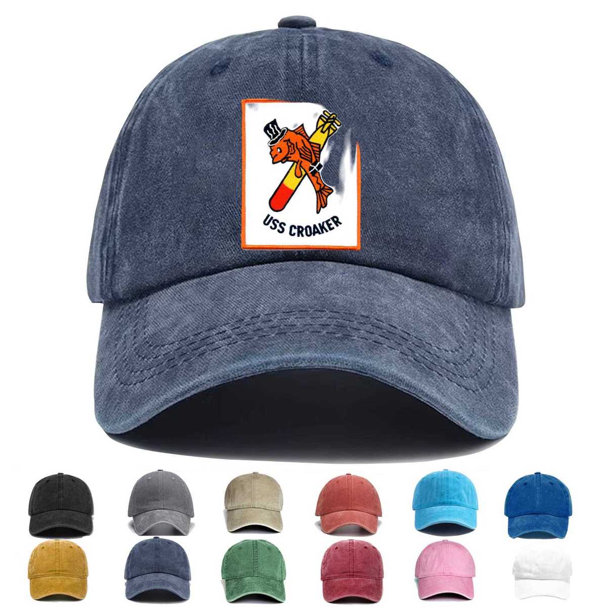 Ss 246 Uss Croaker Version A Embroidered Hat - Custom Hat