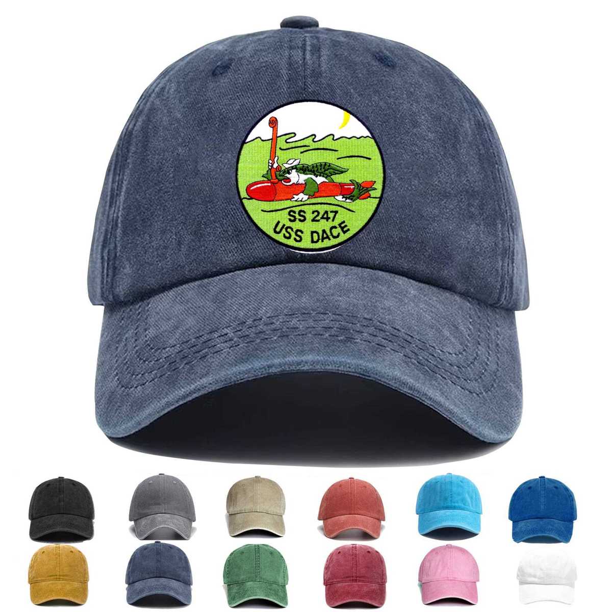Ss 247 Uss Dace Embroidered Hat - Custom Hat