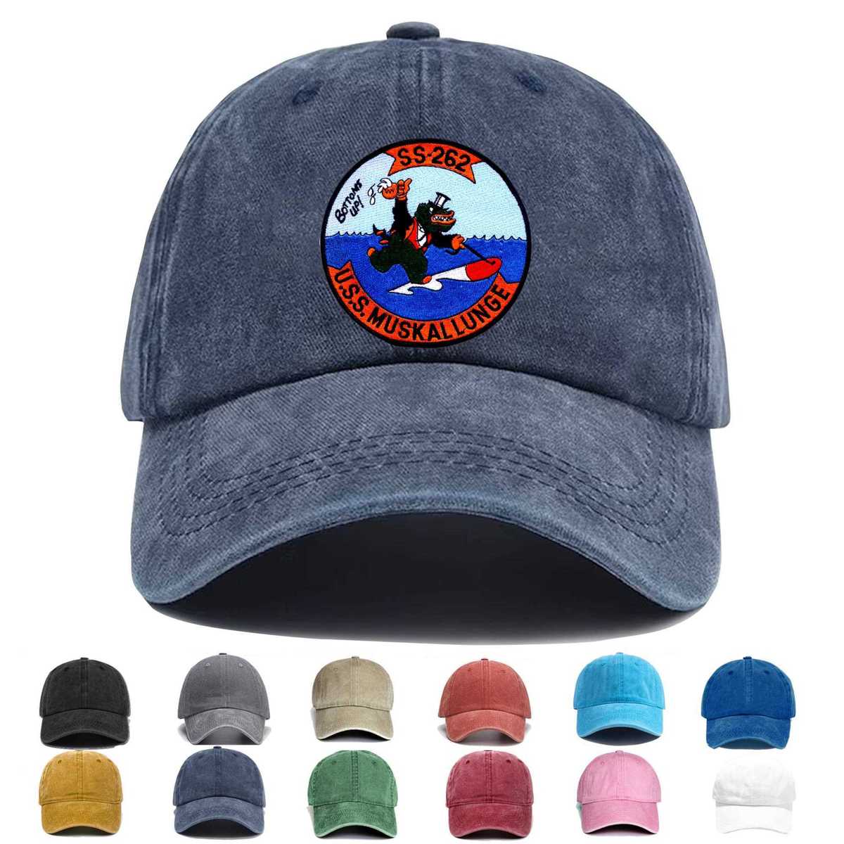 Ss 262 Uss Maskallunge Embroidered Hat - Custom Hat