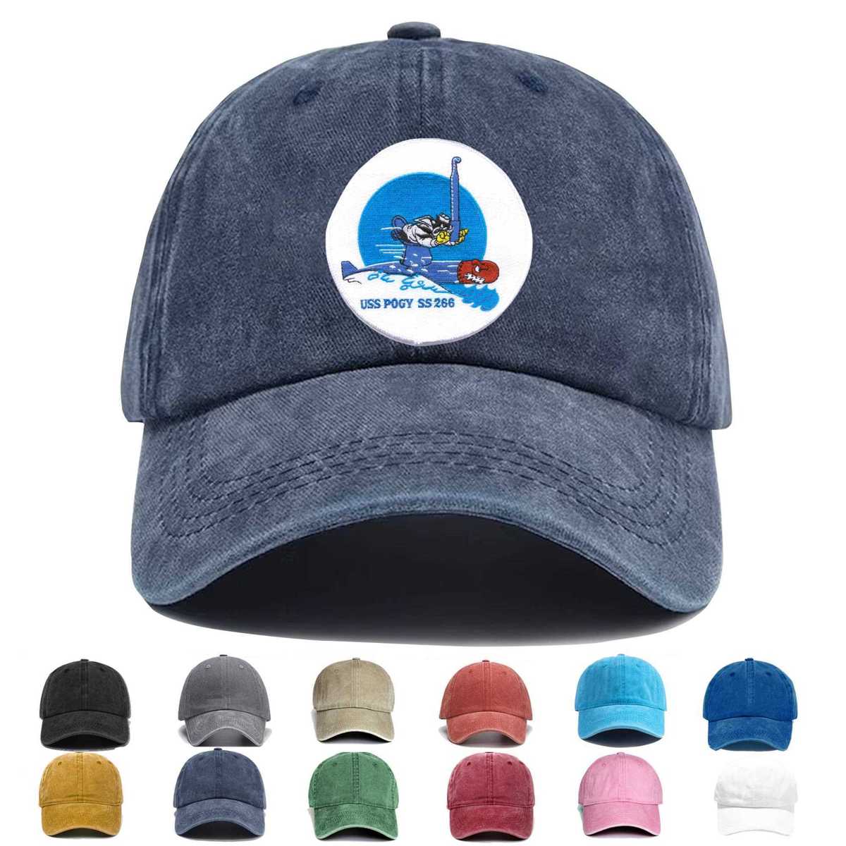 Ss 266 Uss Pogy Large Embroidered Hat - Custom Hat