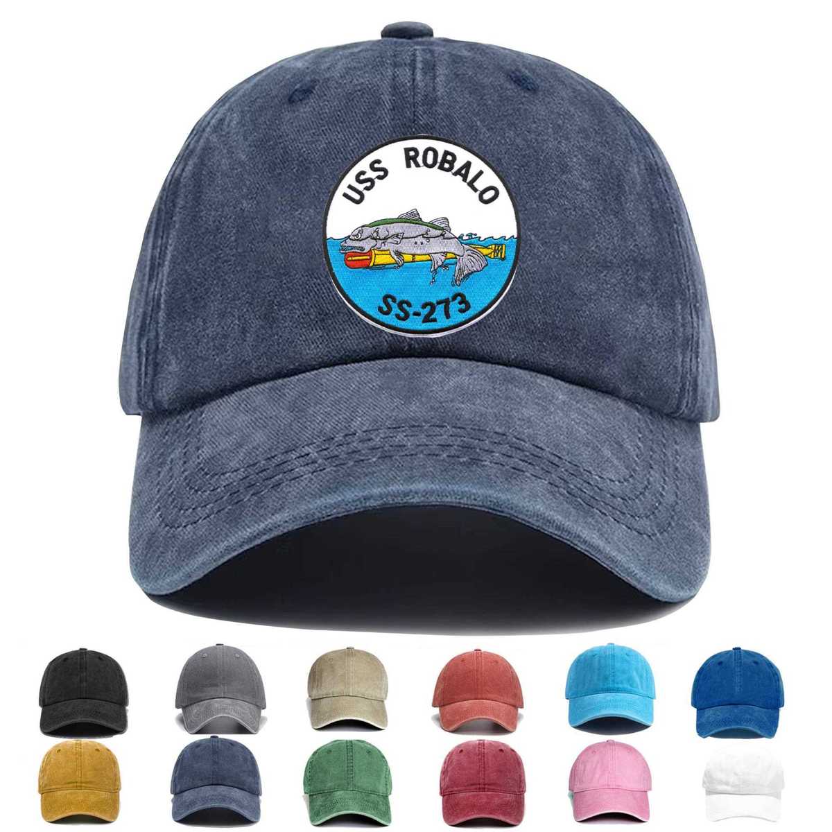 Ss 273 Uss Robalo Embroidered Hat - Custom Hat