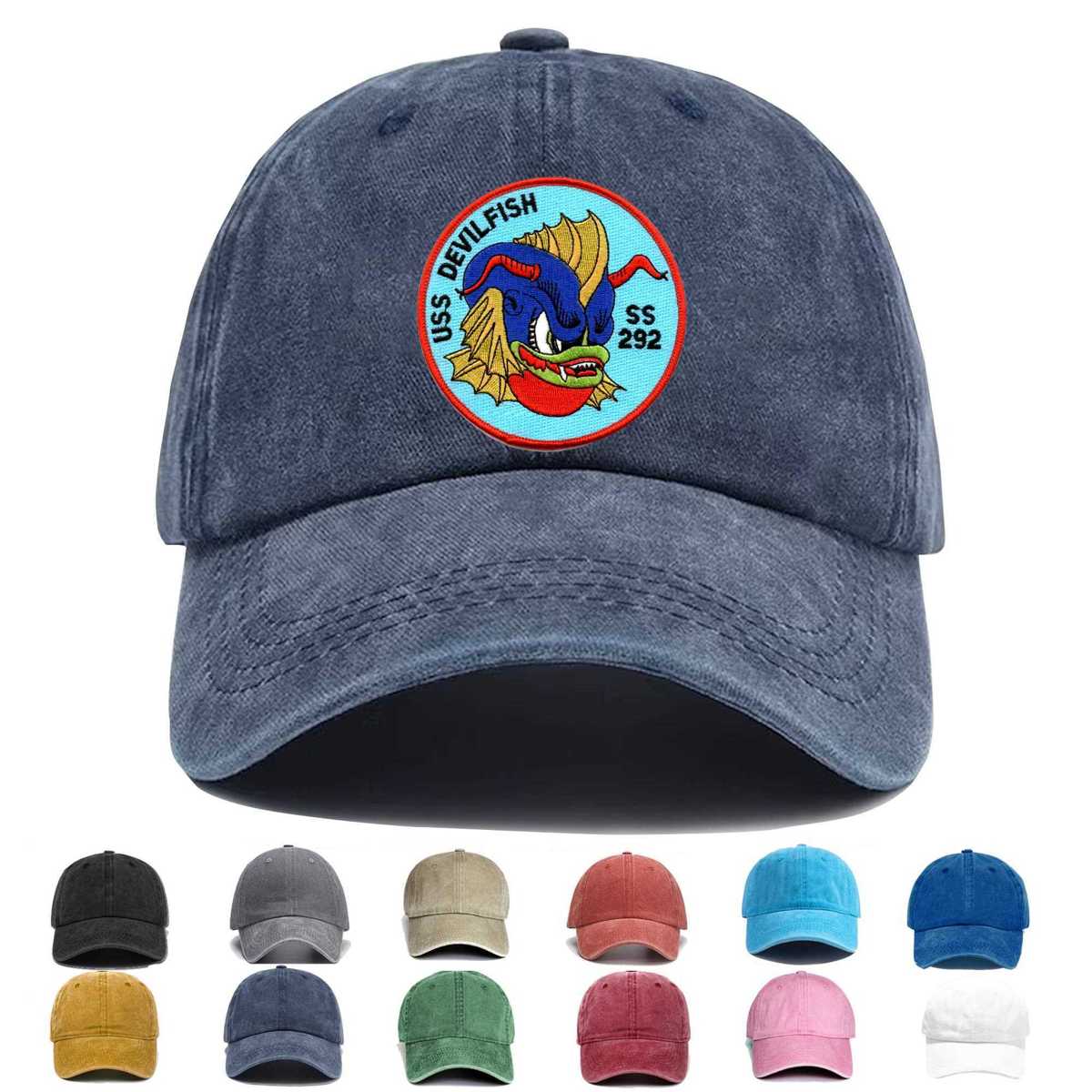 Ss 292 Uss Devilfish Embroidered Hat - Custom Hat