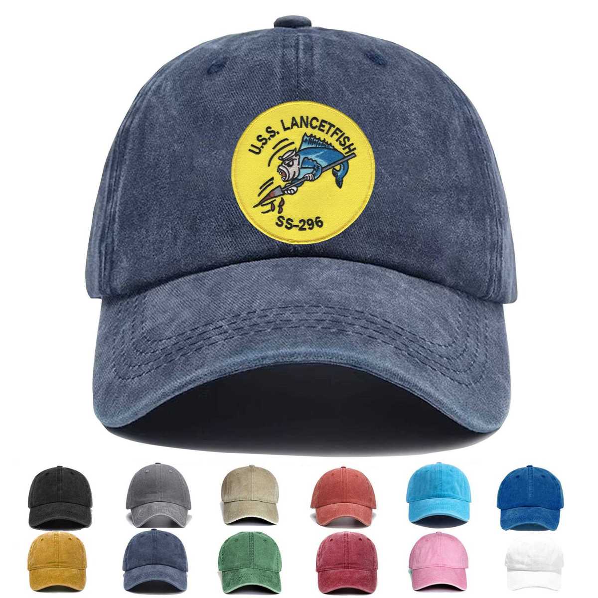 Ss 296 Uss Lancetfish Embroidered Hat - Custom Hat