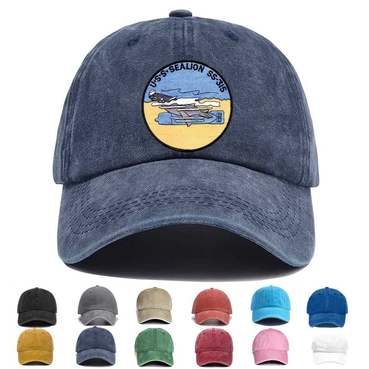 Ss 315 Uss Sealion Large Embroidered Hat - Custom Hat
