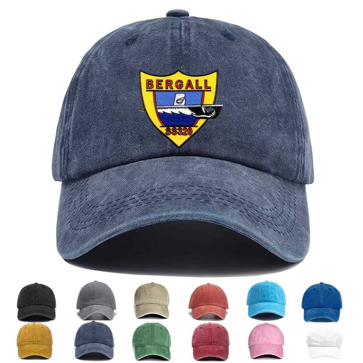 Ss 320 Uss Bergall B Version Embroidered Hat - Custom Hat