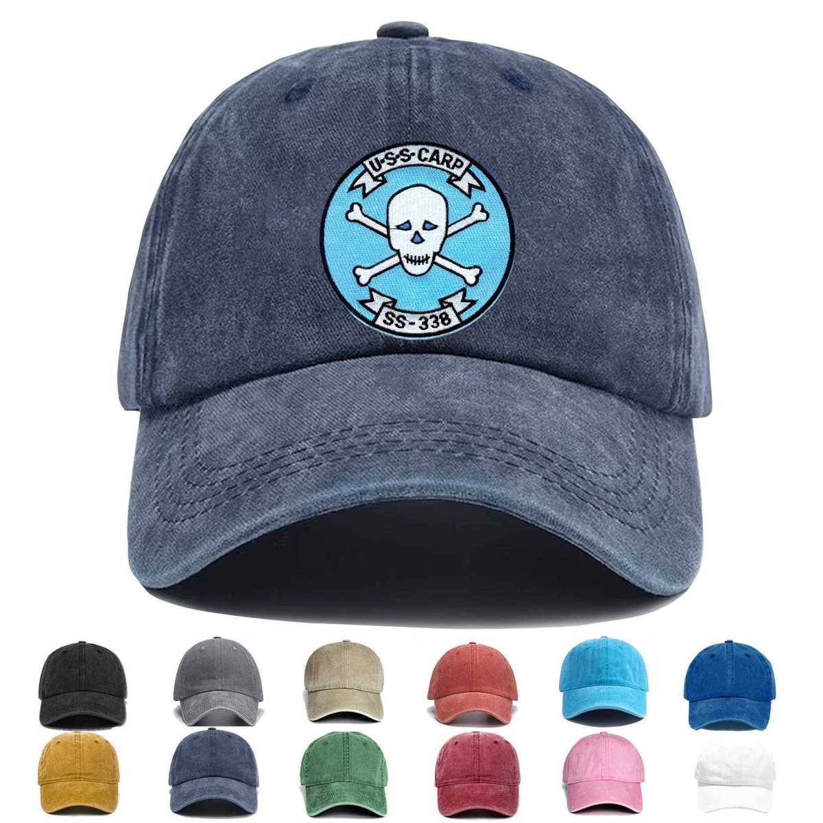 Ss 338 Uss Carp Version B Embroidered Hat - Custom Hat