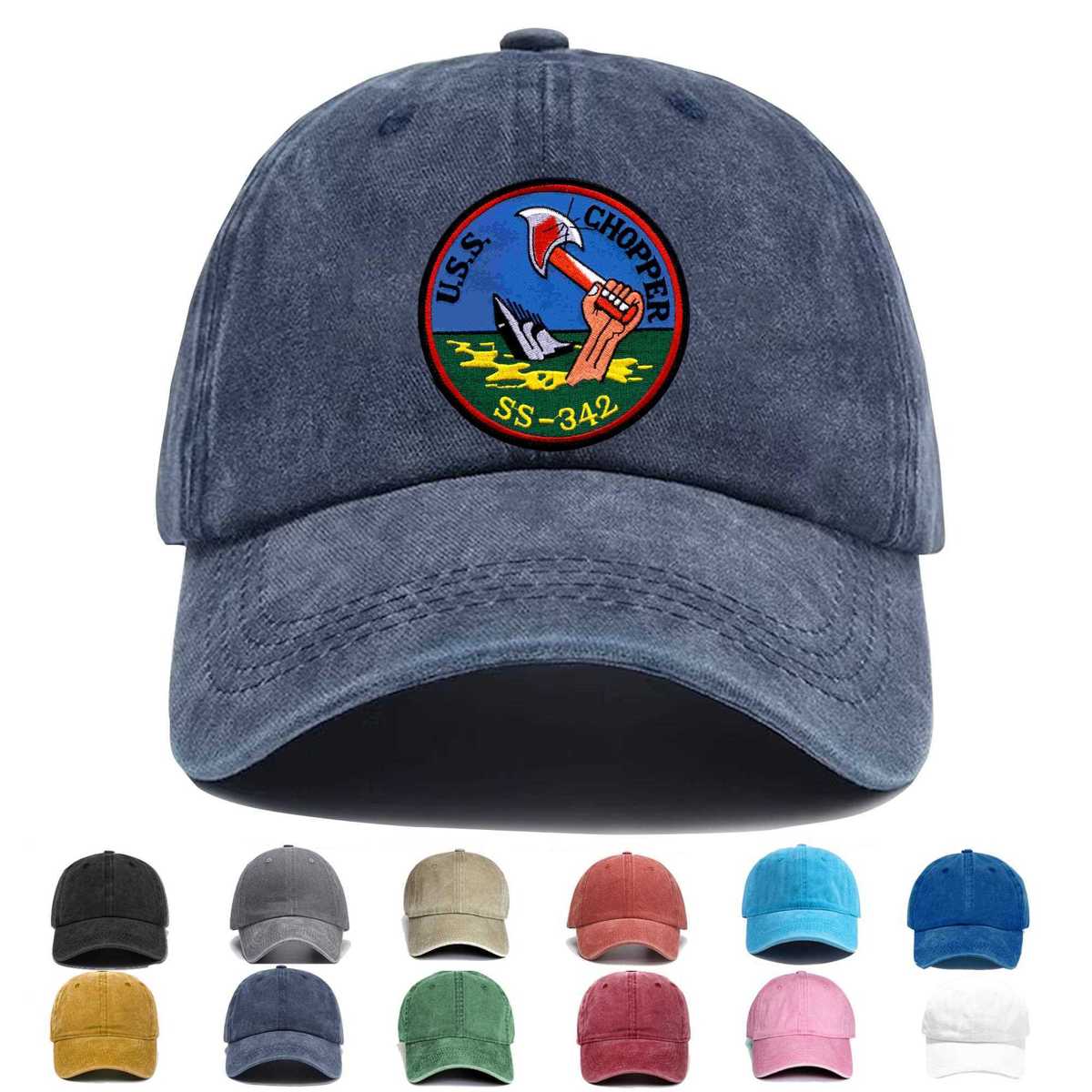 Ss 342 Uss Chopper Embroidered Hat - Custom Hat