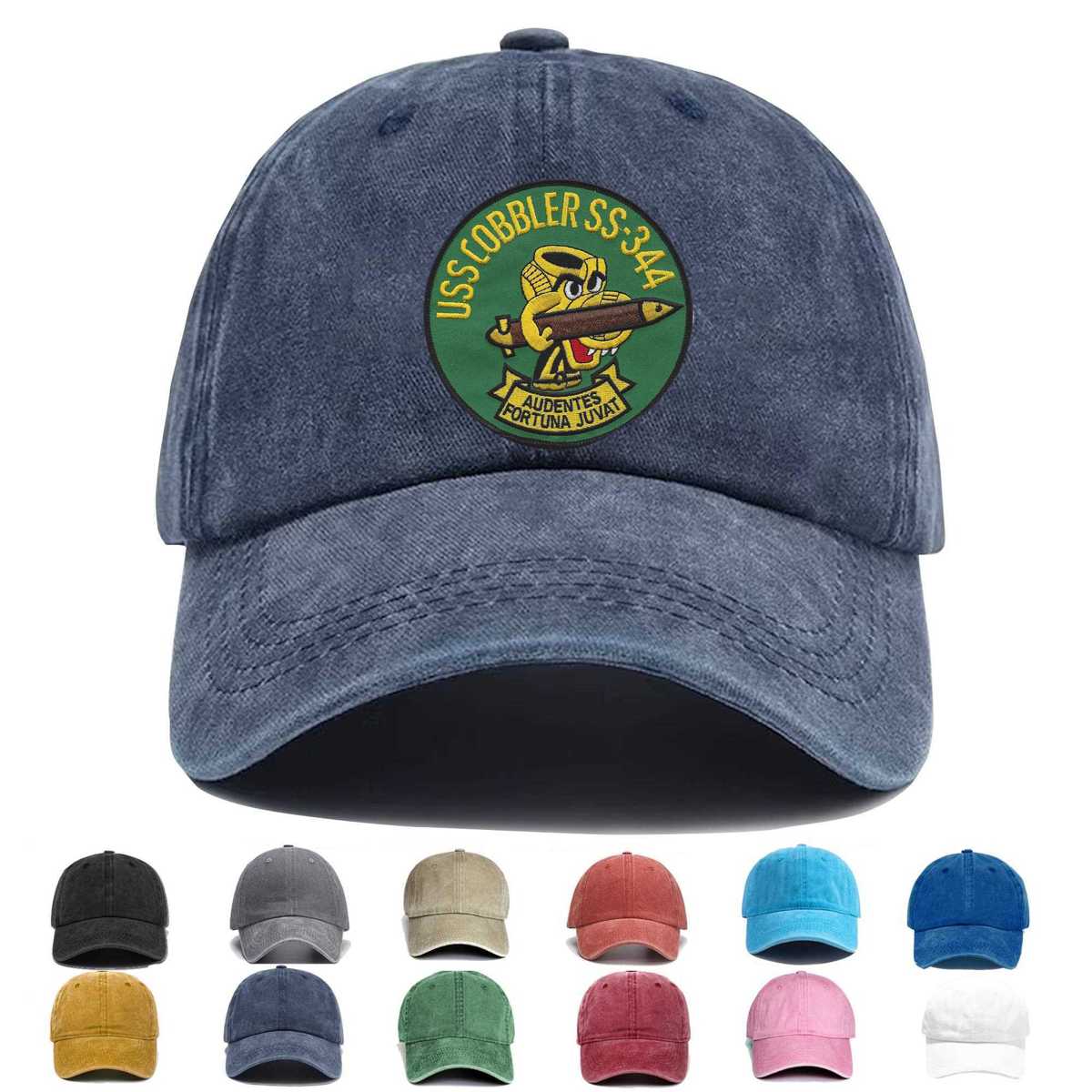 Ss 344 Uss Cobbler Embroidered Hat - Custom Hat