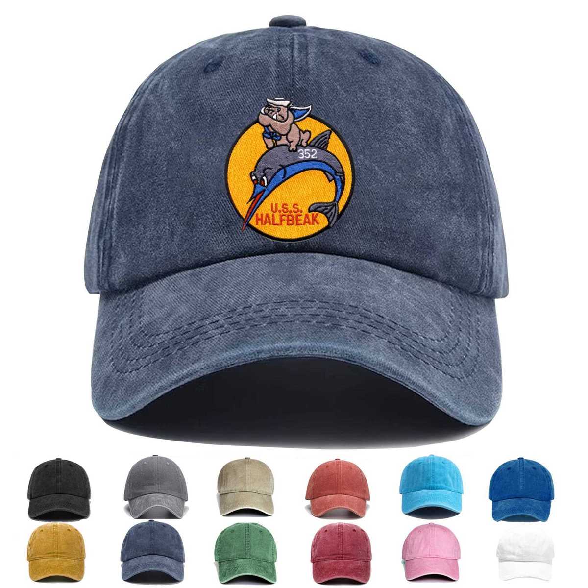 Ss 352 Uss Halfbeak Embroidered Hat - Custom Hat