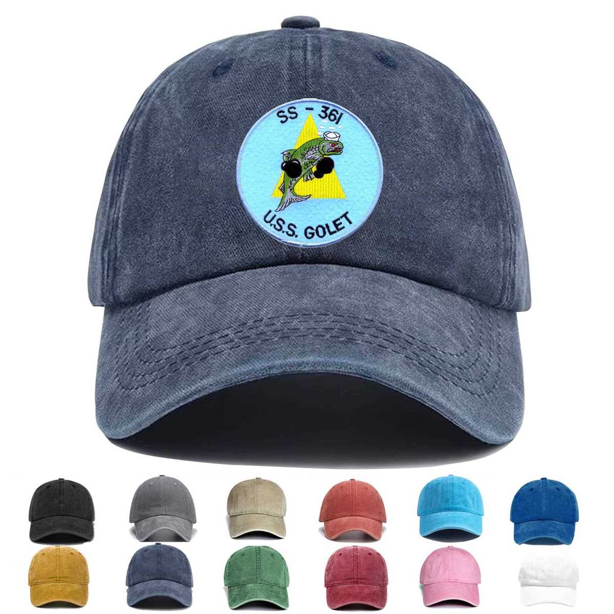 Ss 361 Uss Golet A Version Large Embroidered Hat - Custom Hat
