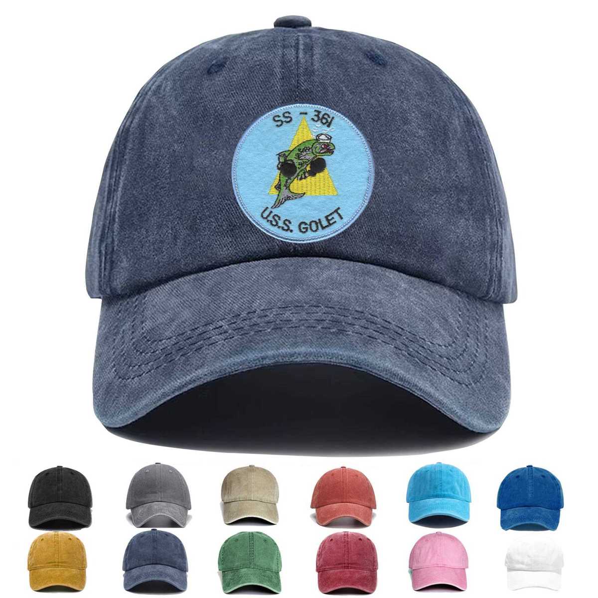 Ss 361 Uss Golet A Version Small Embroidered Hat - Custom Hat