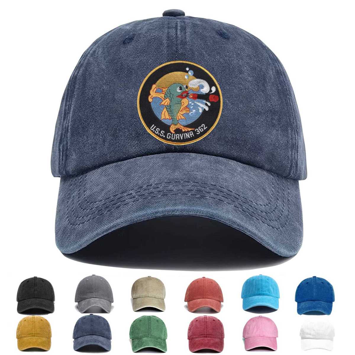 Ss 362 Uss Guavina Large Embroidered Hat - Custom Hat