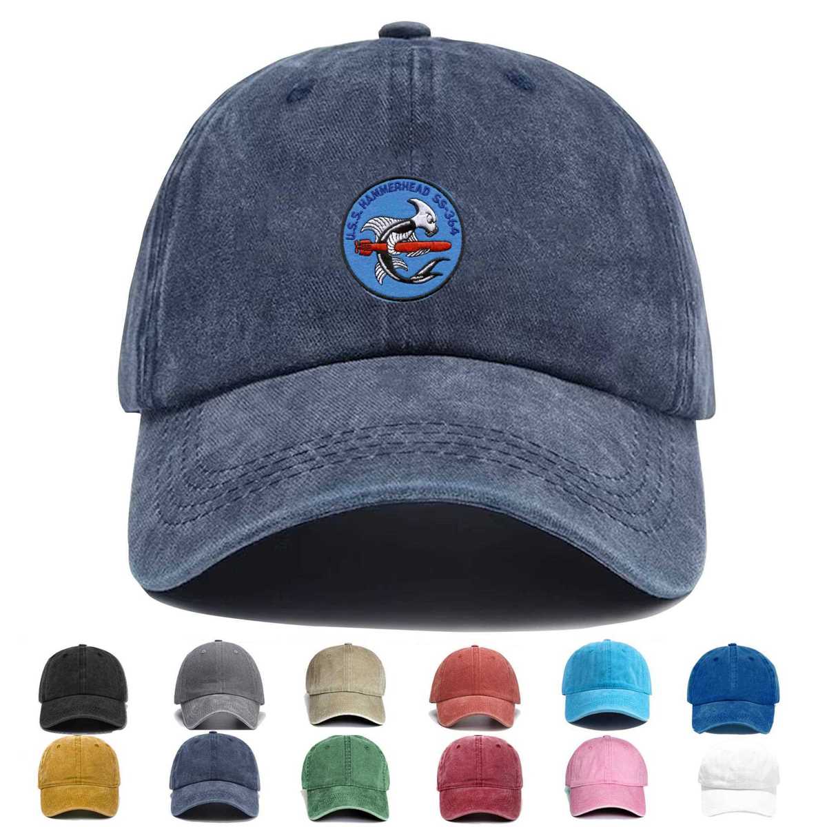 Ss 364 Uss Hammerhead Small Embroidered Hat - Custom Hat