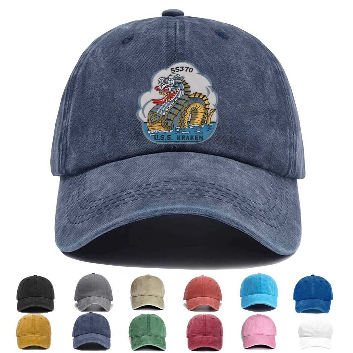 Ss 370 Uss Kraken Large Embroidered Hat - Custom Hat