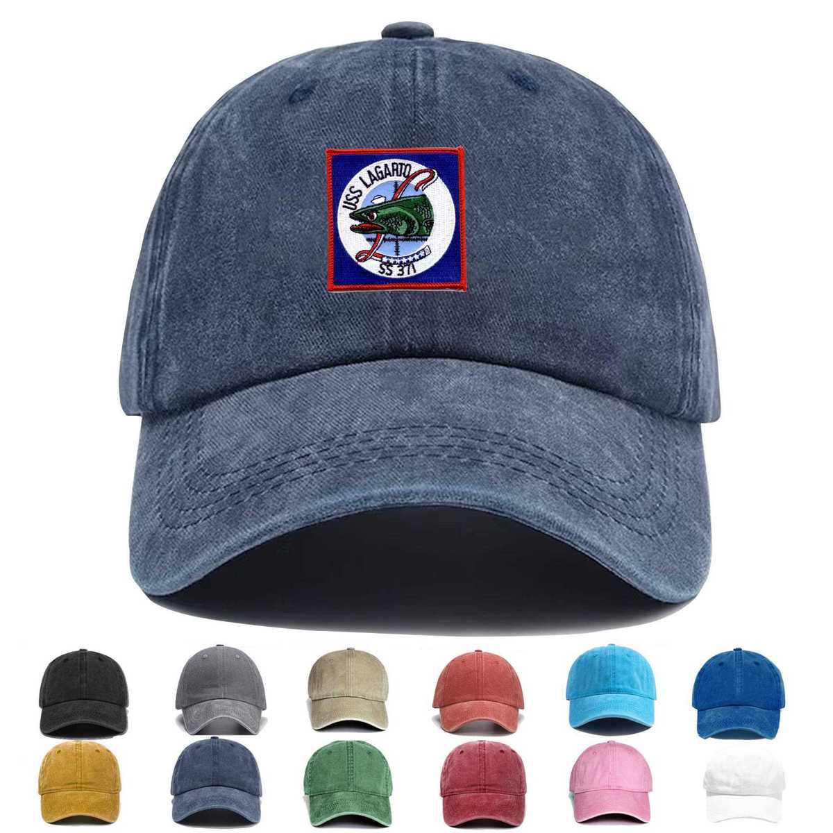 Ss 371 Uss Lagarto Small Embroidered Hat - Custom Hat