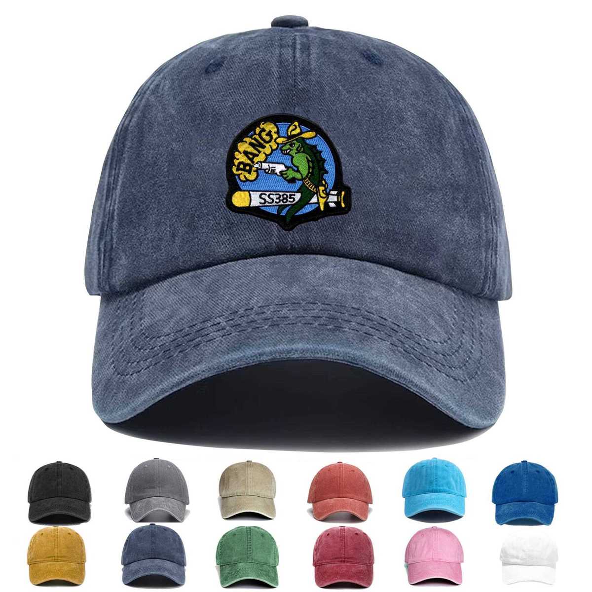 Ss 385 Uss Bang Version B Embroidered Hat - Custom Hat